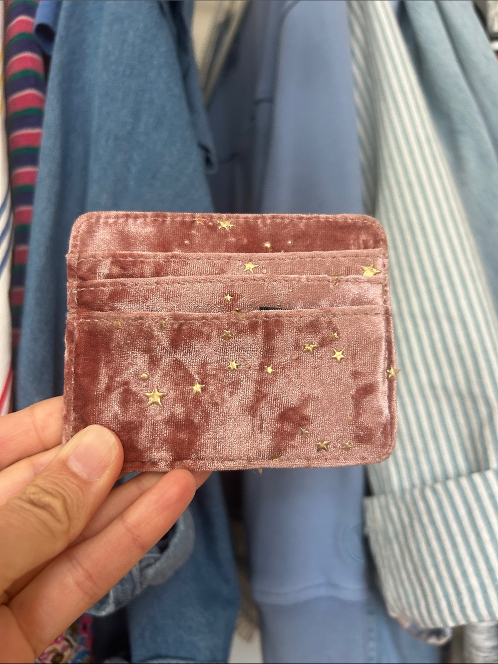 Velvet Card Holder